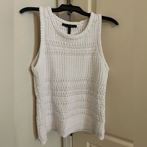 White sweater tank from White House Black Market. In great used condition!